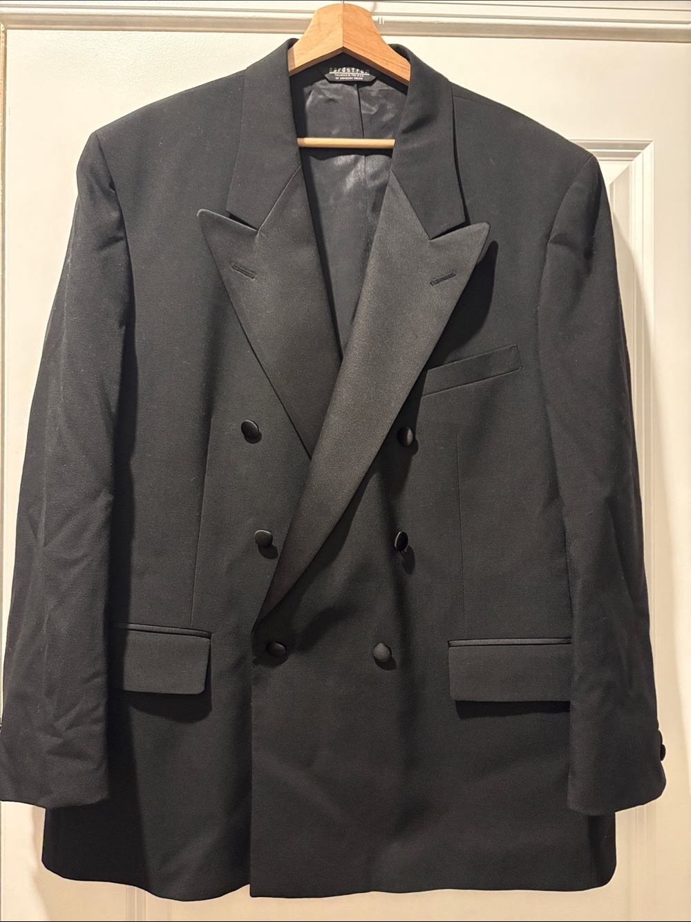 Nordstrom Men's Double-Breasted Black Tuxedo Blazer
